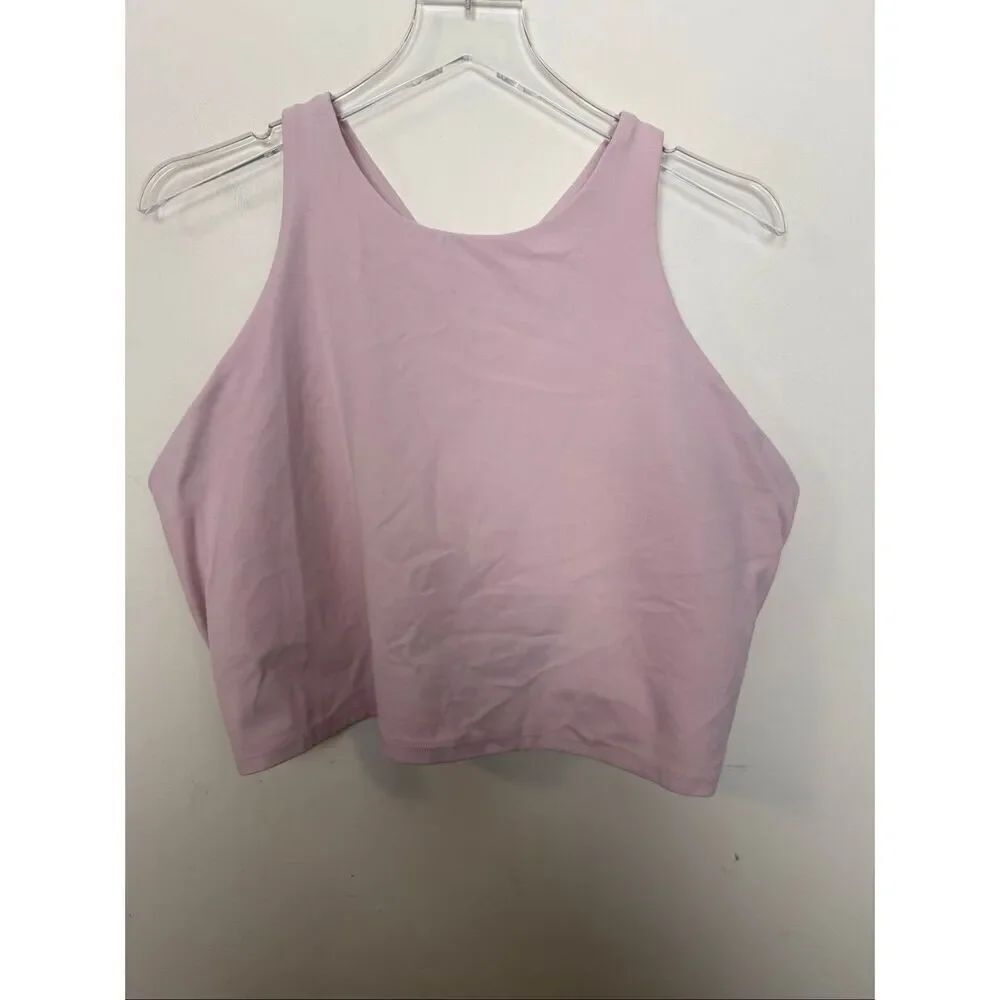Athleta Conscious Crop Bra D-DD Pink 2X